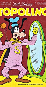Topolino 1042 - Mondadori 1975 - Italian