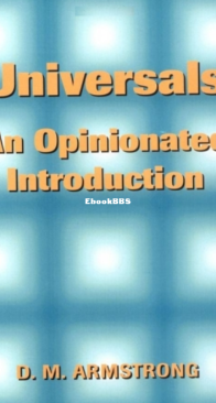 Universals - D. M. Armstrong - English