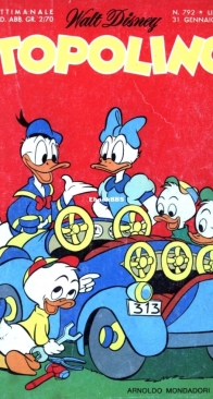 Topolino 0792 - Mondadori 1971 - Italian