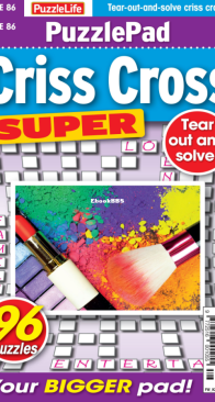 PuzzleLife PuzzlePad Criss Cross Super - Issue 86 - December 2024 - English