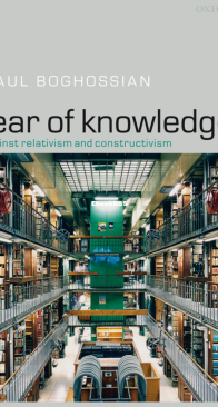 Fear of Knowledge - Paul Boghossian - English