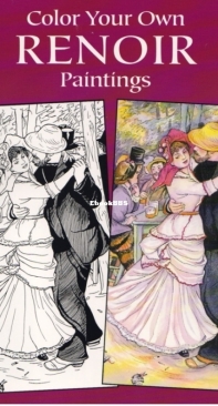 Color Your Own Renoir Paintings - English