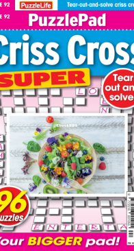 PuzzleLife PuzzlePad Criss Cross Super - Issue 92 - 06.2025 - English
