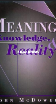 Meaning, Knowledge, and Reality - John McDowell - English